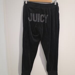 Juicy Couture Black Velour Sleepwear Pants Medium
